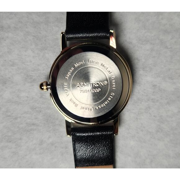 Armitron 75/2447GP Women's Analog Watch Japan Movement With Leather Band - Picture 7 of 10
